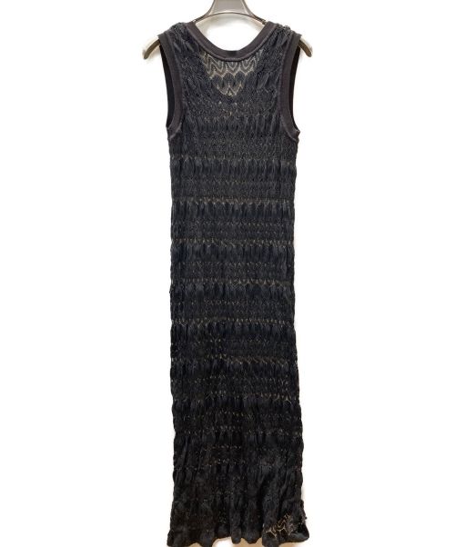 MACPHEE（マカフィー）MACPHEE (マカフィー) コットンメグレースノースリーブワンピース ブラック サイズ:36の古着・服飾アイテム