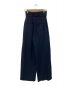 mame kurogouchi (マメクロゴウチ) Viscose Hemp High Waisted Trousers ネイビー サイズ:1：20000円