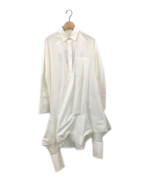 ENFOLD（エンフォルド）ENFOLD (エンフォルド) デザインチュニックシャツ ホワイト サイズ:38 未使用品の古着・服飾アイテム