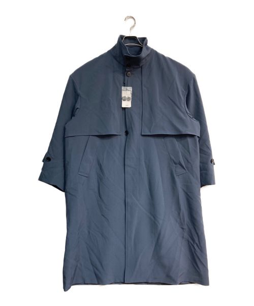 JUN RED（ジュン レッド）JUN RED (ジュン レッド) スムースタッチスタンドオーバーコート ブルー サイズ:L 未使用品の古着・服飾アイテム
