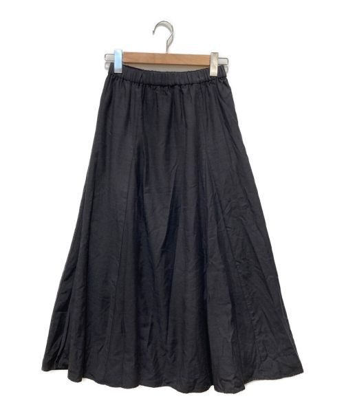 かぐれ（カグレ）かぐれ (カグレ) バックサテンイージーフレアスカート ブラック サイズ:Freeの古着・服飾アイテム
