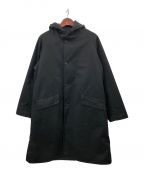 COMOLIコモリ）の古着「フーデッドコート」｜ブラック