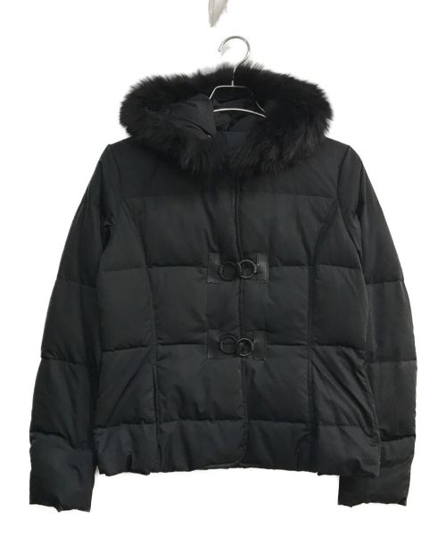 Les Copains（レコパン）Les Copains (レコパン) 中綿ジャケット　ブラック ブラック サイズ:42の古着・服飾アイテム