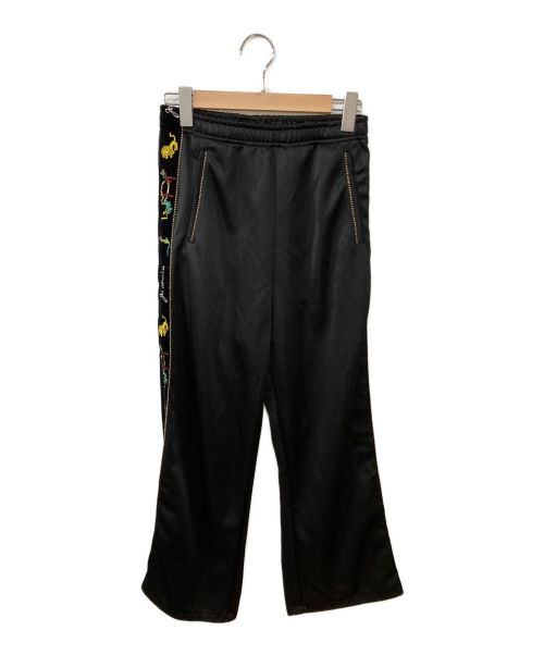 KAPITAL（キャピタル）KAPITAL (キャピタル) スカテープジャージーJAMワイドトラックパンツ ブラック サイズ:2の古着・服飾アイテム