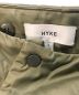 中古・古着 HYKE (ハイク) ナイロンオックスフォードカラーレスジャケット オリーブ サイズ:SIZE 1：9800円