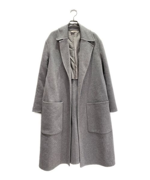 CELINE（セリーヌ）CELINE (セリーヌ) カシミヤボタンレスコート グレー サイズ:38の古着・服飾アイテム