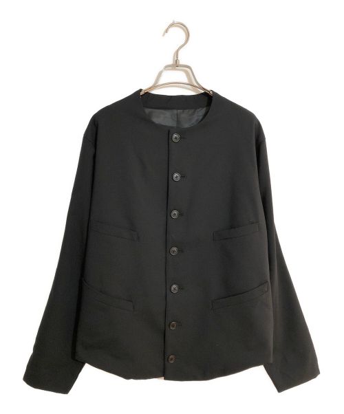 NEMETH（ネメス）NEMETH (ネメス) ノーカラージャケット ブラック サイズ:表記なしの古着・服飾アイテム