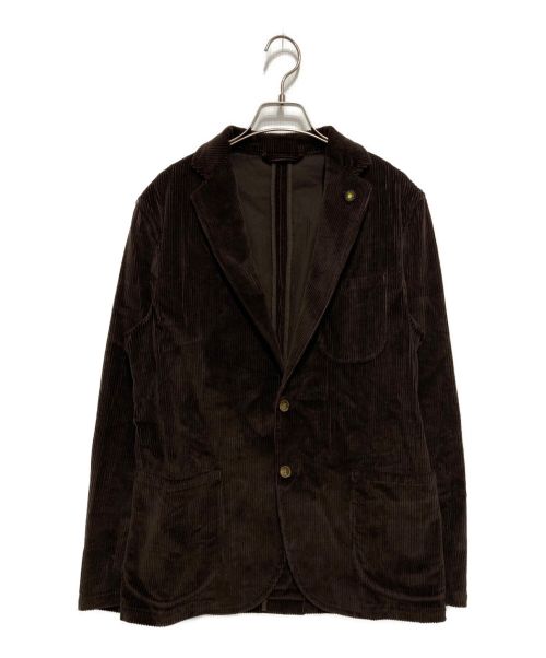 giannetto（ジャンネット）giannetto (ジャンネット) 2Bコーデュロイジャケット ブラウン サイズ:SIZE46の古着・服飾アイテム