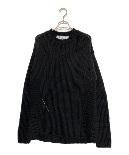 OFFWHITE（オフホワイト）OFFWHITE (オフホワイト) Meteornail Knit ブラック サイズ:Sの古着・服飾アイテム