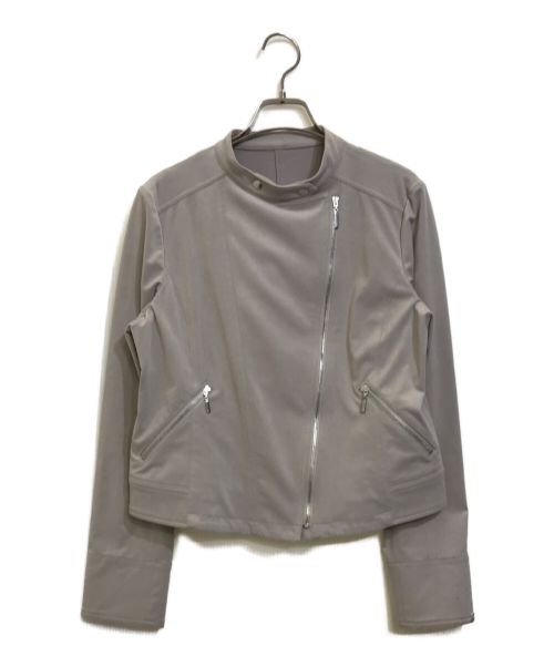 Leilian（レリアン）LEILIAN (レリアン) スエード調ライダースジャケット ベージュ サイズ:Lの古着・服飾アイテム