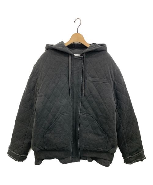 PERVERZE（パーバーズ）PERVERZE (パーバーズ) Quilting Sweatshirt Down Jacket グレー サイズ:Fの古着・服飾アイテム