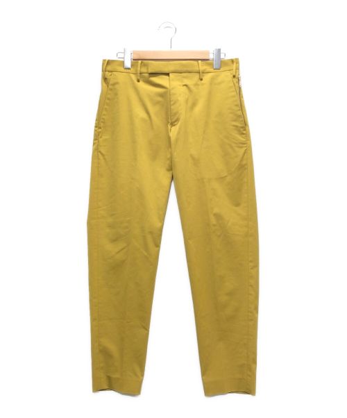 Junhashimoto（ジュンハシモト）Junhashimoto (ジュンハシモト) TUCK LESS PANTS イエロー サイズ:4の古着・服飾アイテム