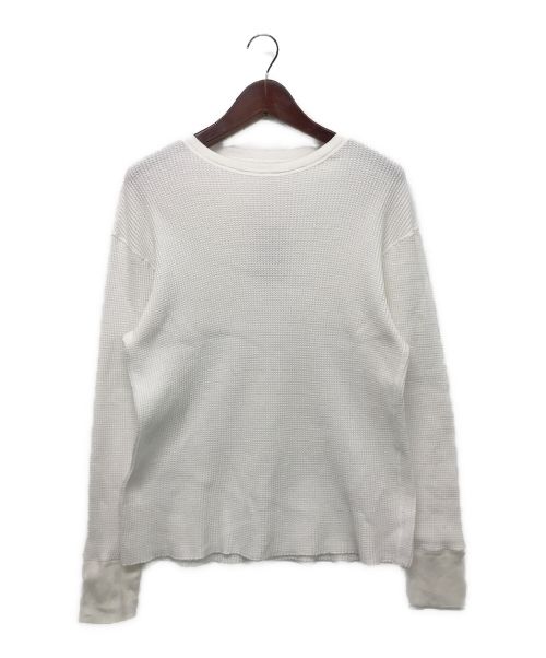 CIOTA（シオタ）CIOTA (シオタ) ツータックワッフル ロングTシャツ ホワイト サイズ:5の古着・服飾アイテム