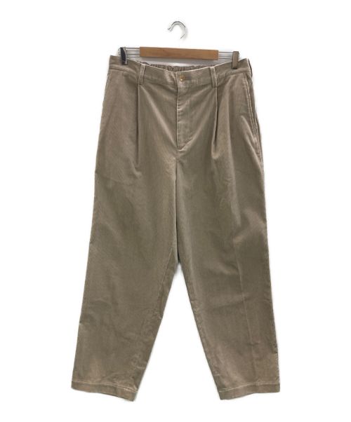 Graphpaper（グラフペーパー）Graphpaper (グラフペーパー) Suvin CorduroyTaperd Trousers ベージュ サイズ:2の古着・服飾アイテム