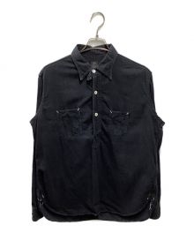 POST O'ALLS（ポストオーバーオールズ）の古着「De Luxe プルオーバーシャツ」｜ブラック