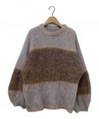 Ameri VINTAGEアメリヴィンテージ）の古着「UND MOHAIR BICOLOR LOOSE KNIT」｜ラベンダー