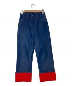 orSlow × BEAMS BOYオアスロウ x ビームス ボーイ）の古着「RED LINING 5POCKET PANTS」｜インディゴ