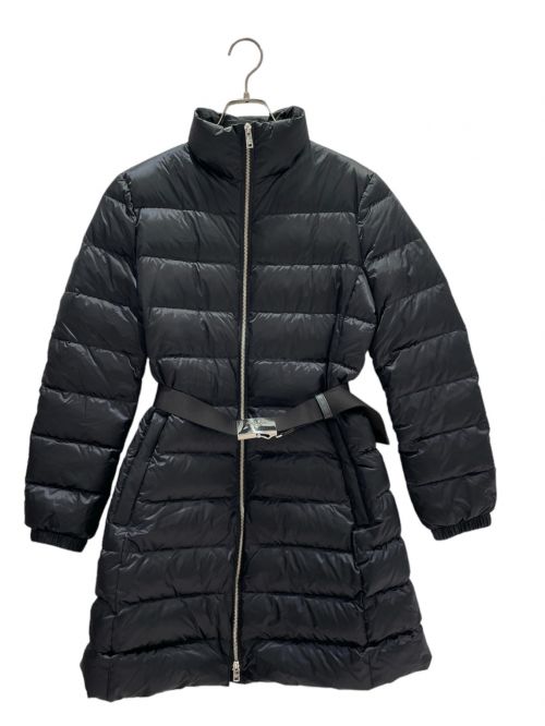 PRADA（プラダ）PRADA (プラダ) ベルト付きダウンコート ブラック サイズ:42の古着・服飾アイテム