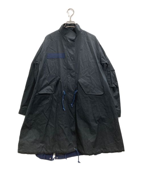 sacai（サカイ）sacai (サカイ) オーバーサイズモッズコート ネイビー サイズ:1の古着・服飾アイテム