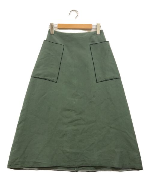 CYCLAS（シクラス）CYCLAS (シクラス) コットンシルクビッグポケットスカート グリーン サイズ:34の古着・服飾アイテム