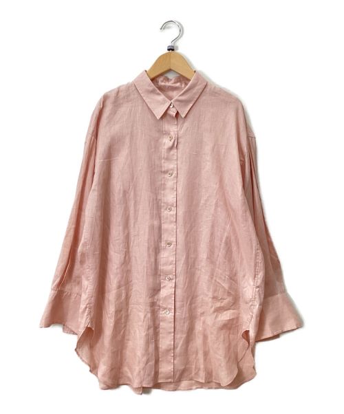 Noble（ノーブル）Noble (ノーブル) リネンオーバーコクーンシャツ ピンク サイズ:なしの古着・服飾アイテム