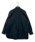 LOEFF (ロエフ) コットンピンタックバンドカラーシャツ ブラック：3980円