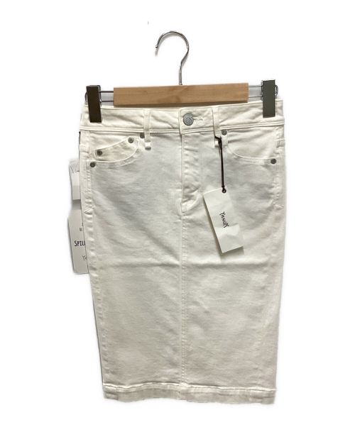 YANUK（ヤヌーク）YANUK (ヤヌーク) デニムスカート ホワイト サイズ:XS 未使用品の古着・服飾アイテム
