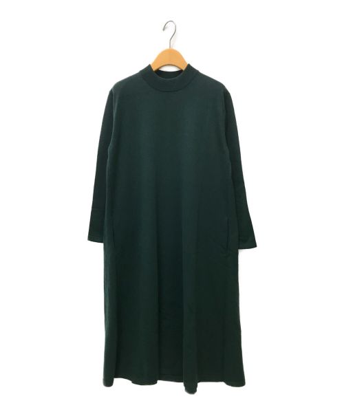 ATON（エイトン）ATON (エイトン) NATURAL DYE WOOL MOCK NECK DRESS グリーン サイズ:01の古着・服飾アイテム