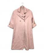 elenoreエレノア）の古着「Wool light tailoring coat/ウールライトテーラリングコート」｜ピンク