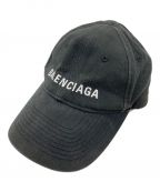 BALENCIAGAバレンシアガ）の古着「LOGO BASEBALL CAP」｜ブラック