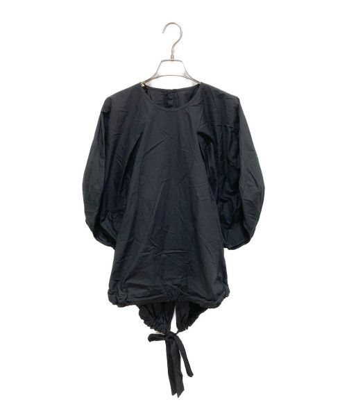 ENFOLD（エンフォルド）ENFOLD (エンフォルド) SOMELOSクリームパフスリーブブラウス ブラック サイズ:38の古着・服飾アイテム