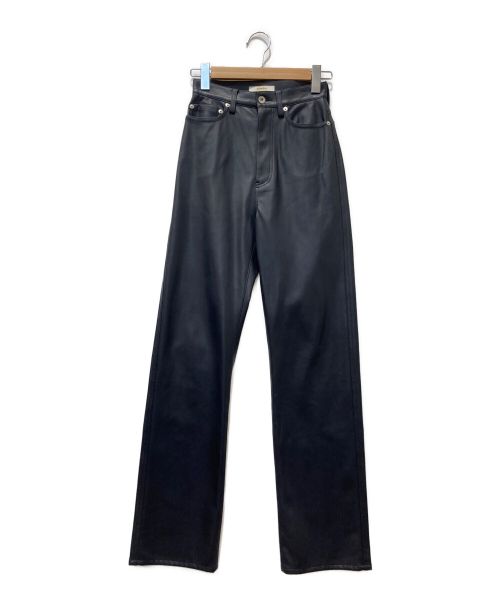 CINOH（チノ）CINOH (チノ) SYNTHTIC LEATHER PANTS ネイビー サイズ:34の古着・服飾アイテム