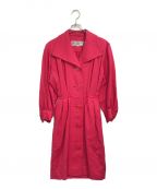 Yves Saint Laurentイヴサンローラン）の古着「[OLD]ワイドカラーシャツワンピース」｜ピンク