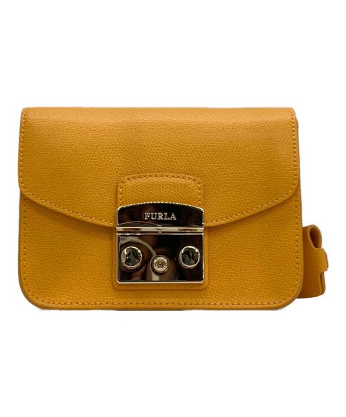 FURLA（フルラ）FURLA (フルラ) FURLA メトロポリス ミニチェーンショルダーバッグ オレンジの古着・服飾アイテム