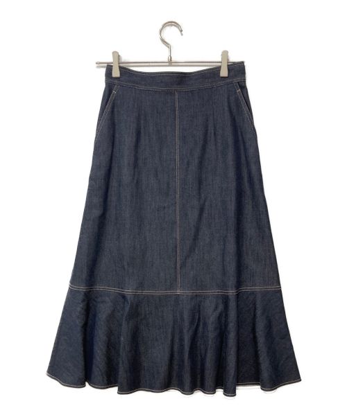 ANAYI（アナイ）ANAYI (アナイ) デニムライクペプラムスカート インディゴ サイズ:36の古着・服飾アイテム