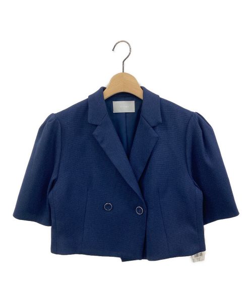 CELFORD（セルフォード）CELFORD (セルフォード) リネンライクショートジャケット ネイビー サイズ:38の古着・服飾アイテム