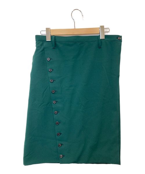SHAREEF（シャリーフ）SHAREEF (シャリーフ) GEORGETTE OVER SKIRT グリーン サイズ:2の古着・服飾アイテム
