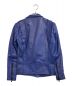 NO ID. (ノーアイディー) ライダースジャケット ブルー サイズ:2表記：19800円