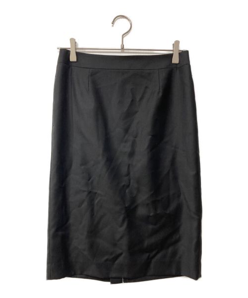 MACKINTOSH LONDON（マッキントッシュ ロンドン）MACKINTOSH LONDON (マッキントッシュ ロンドン) ファインウールスカート ブラック サイズ:38 未使用品の古着・服飾アイテム