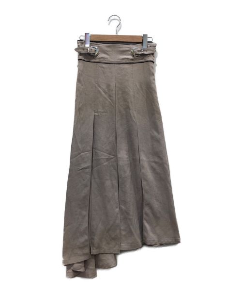 INella（イネラ）INella (イネラ) サイドベルテッドアシメスカート ベージュ サイズ:2の古着・服飾アイテム