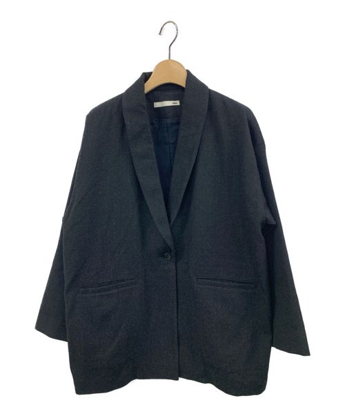 evam eva（エヴァムエヴァ）evam eva (エヴァムエヴァ) ウールジャケット ブラック サイズ:-の古着・服飾アイテム