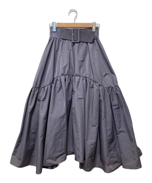 Snidel（スナイデル）Snidel (スナイデル) ベルトオンボリュームギャザースカート パープル サイズ:1の古着・服飾アイテム