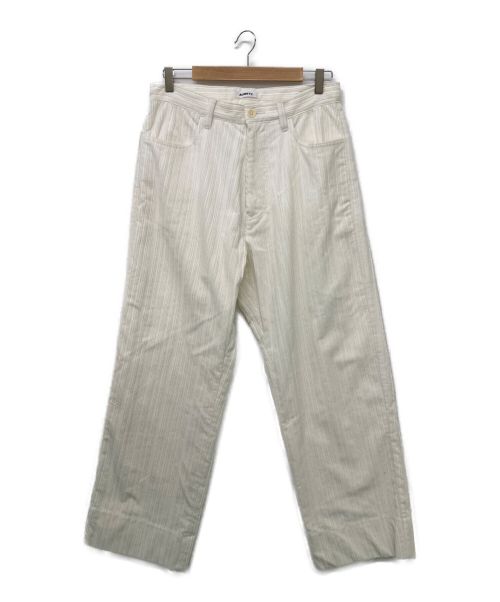 AUBETT（オーベット）AUBETT (オーベット) ランダムコーデュロイ5ポケットパンツ クリーム サイズ:Mの古着・服飾アイテム