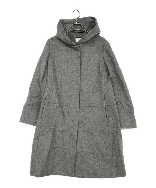 自由区（ジユウク）自由区 (ジユウク) フーデッドコート グレー サイズ:SIZE 42の古着・服飾アイテム