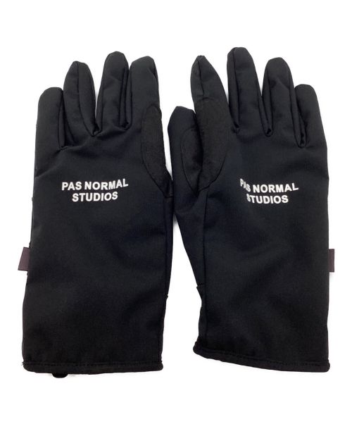 PAS NORMAL STUDIOS（パスノーマルスタジオ）PAS NORMAL STUDIOS (パスノーマルスタジオ) 手袋 ブラック サイズ:Lの古着・服飾アイテム