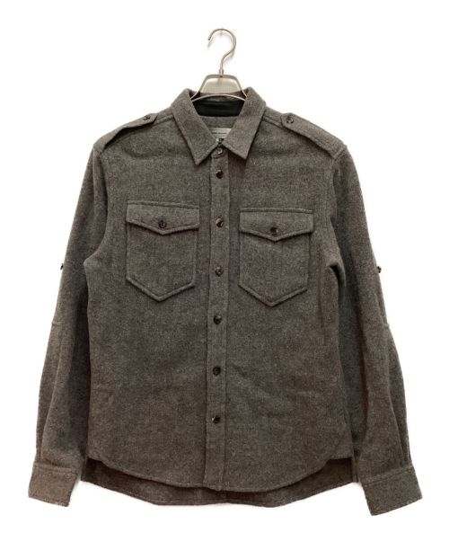 ISABEL MARANT（イザベルマラン）ISABEL MARANT (イザベルマラン) ウールCPOジャケット　ウールシャツジャケット グレー サイズ:Mの古着・服飾アイテム