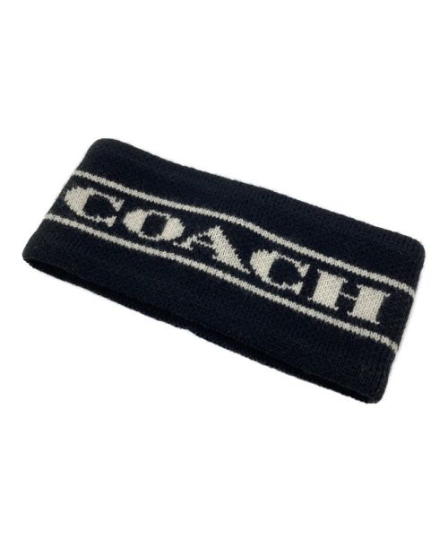 COACH（コーチ）COACH (コーチ) ニットヘアバンド ブラックの古着・服飾アイテム