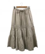 bilitis dix-sept ansビリティスディセッタン）の古着「Linen Tiered Skirt」｜ベージュ