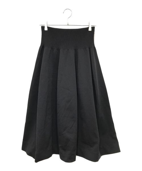 Mila Owen（ミラオーウェン）Mila Owen (ミラオーウェン) ホールガーメントボリュームフレアスカート ブラック サイズ:1の古着・服飾アイテム