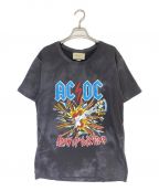 GUCCIグッチ）の古着「AC/DCプリントTシャツ」｜ブラック
